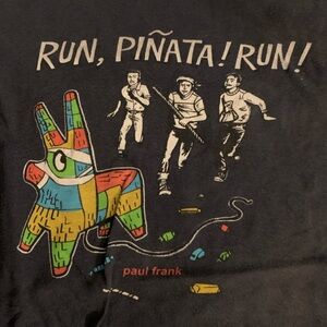 Vintage Paul Frank Graphic T-Shirt Run Piñata Run Large